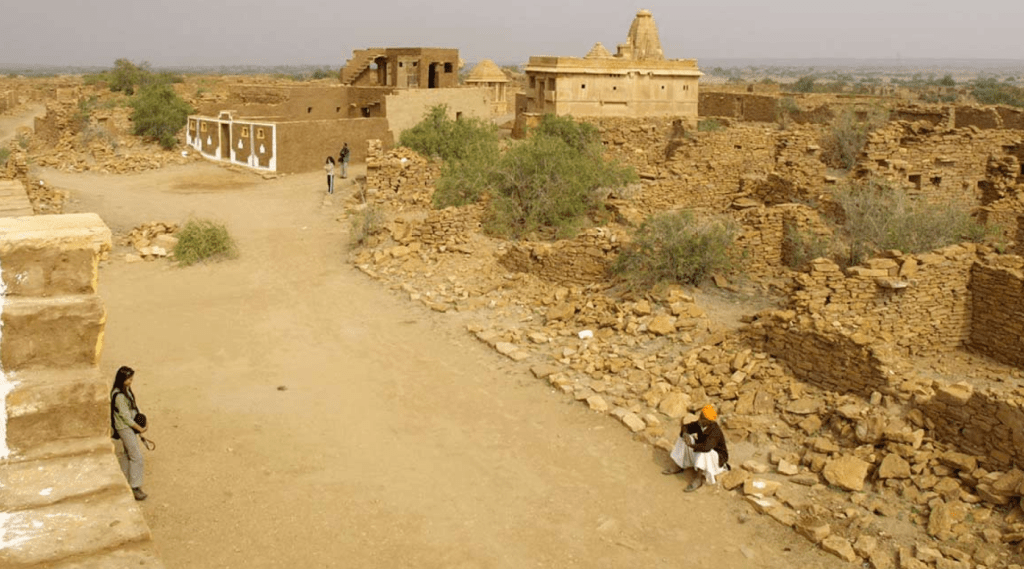 Ruins of ancient village of Kuldhara in Rajasthan, India - a glimpse into the rich history and cultural heritage of the region.
