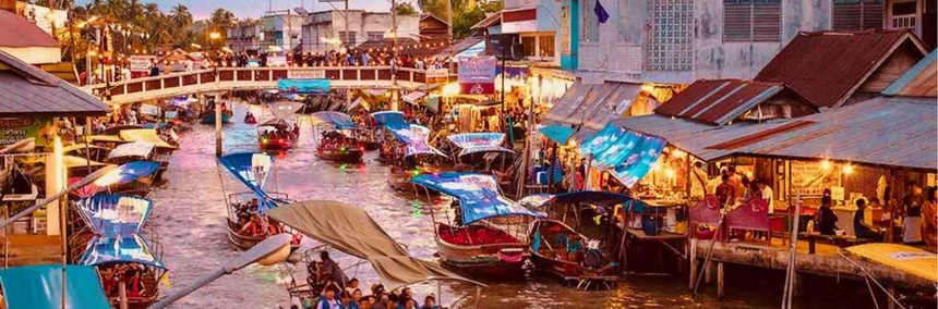 floating market in kolkata which is very colourful and market have water amidst