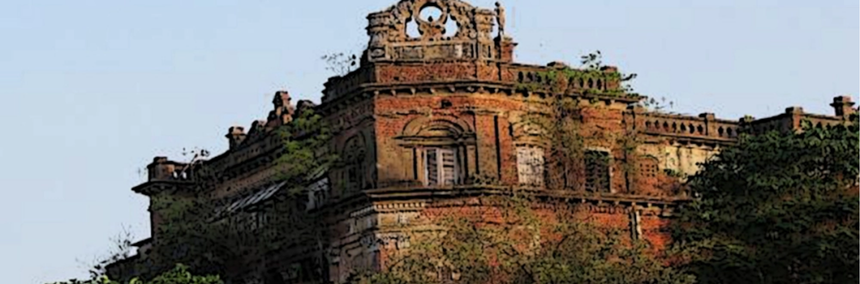 a hug castle looking place called House of Dolls