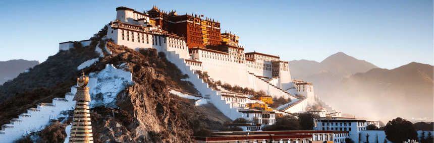 The Leh Monastery, an exquisite building, rises beautifully amidst the mountains, showcasing its rich cultural heritage.