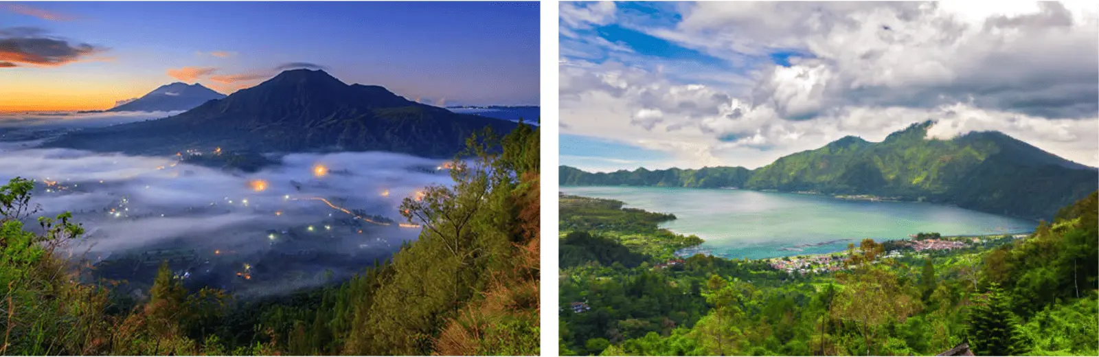 Mount Batur view from Kintamani, Bali
